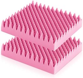 Geiserailie 2 Pcs Egg Foam Pad Egg Chair Cushion to Relieve Back Foam Seat Cushion Chair Accessories Pad for Office Recliner Wheelchair Home Car 