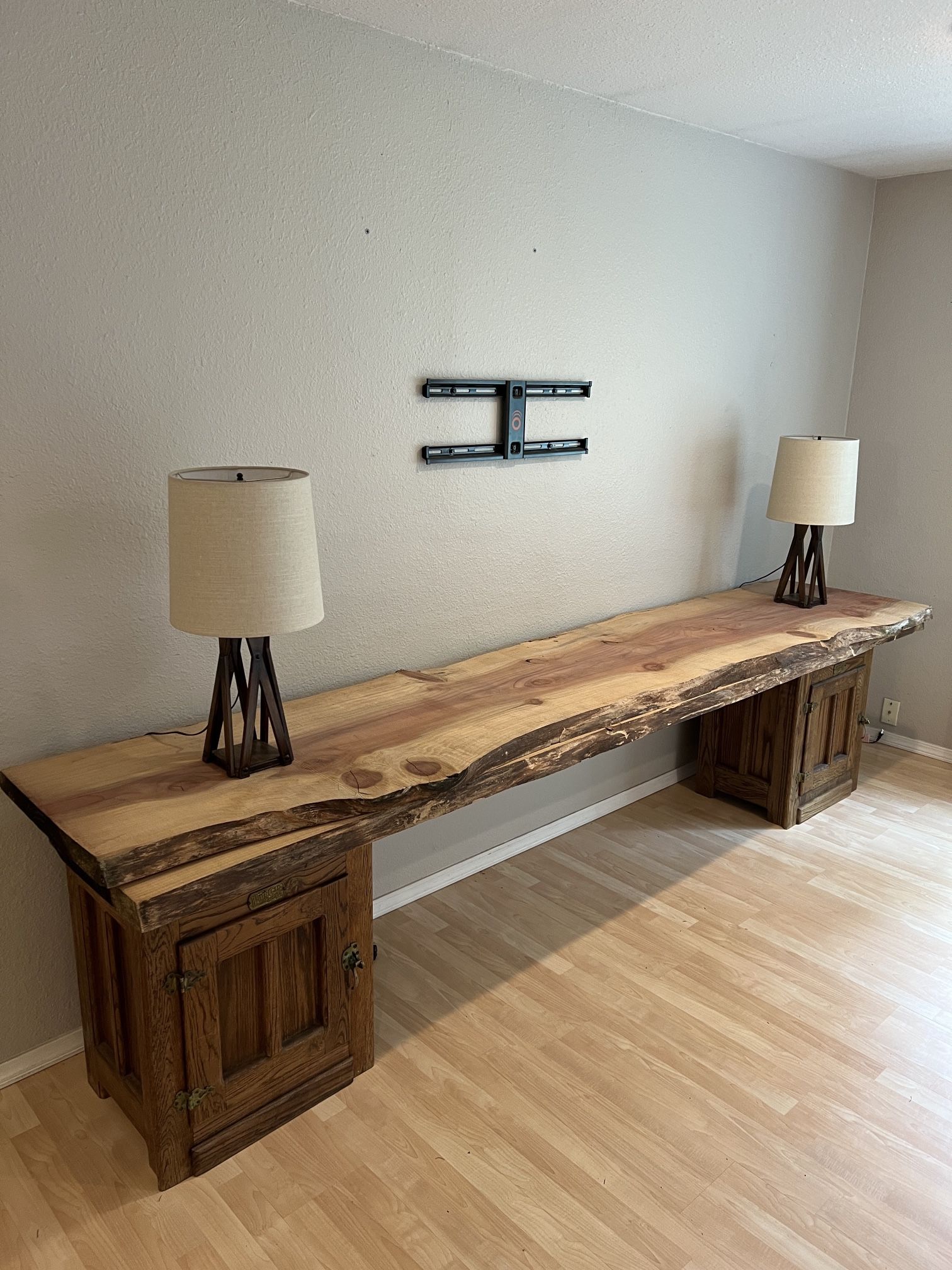 2 Red Wood Slabs