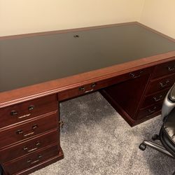 Desk, File Cabinet And Chair