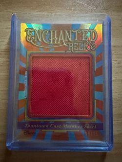 2025 Topps Disneyland 70th Anniversary Enchanted Relics (ToonTown Cast Member Skirt) Orange /25