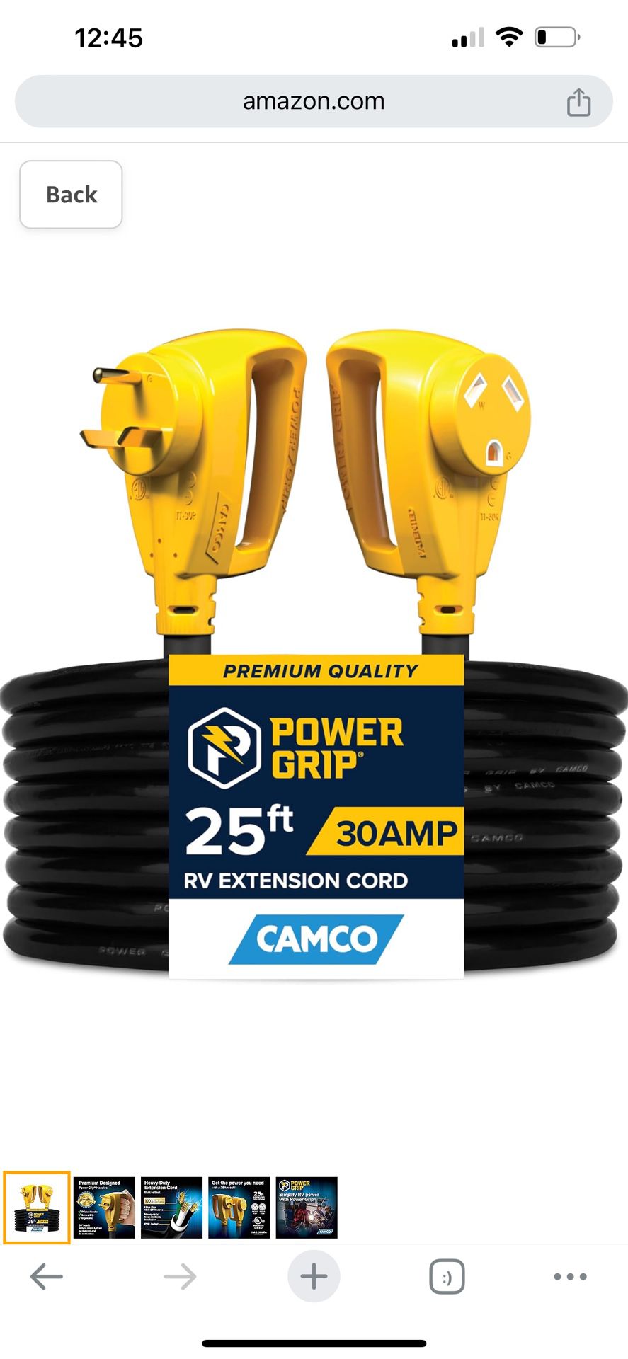 Camco 30 Amp RV Extension Chord 