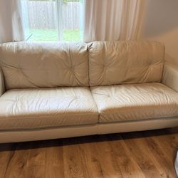 Free Leather Couch (pending Pick Up)