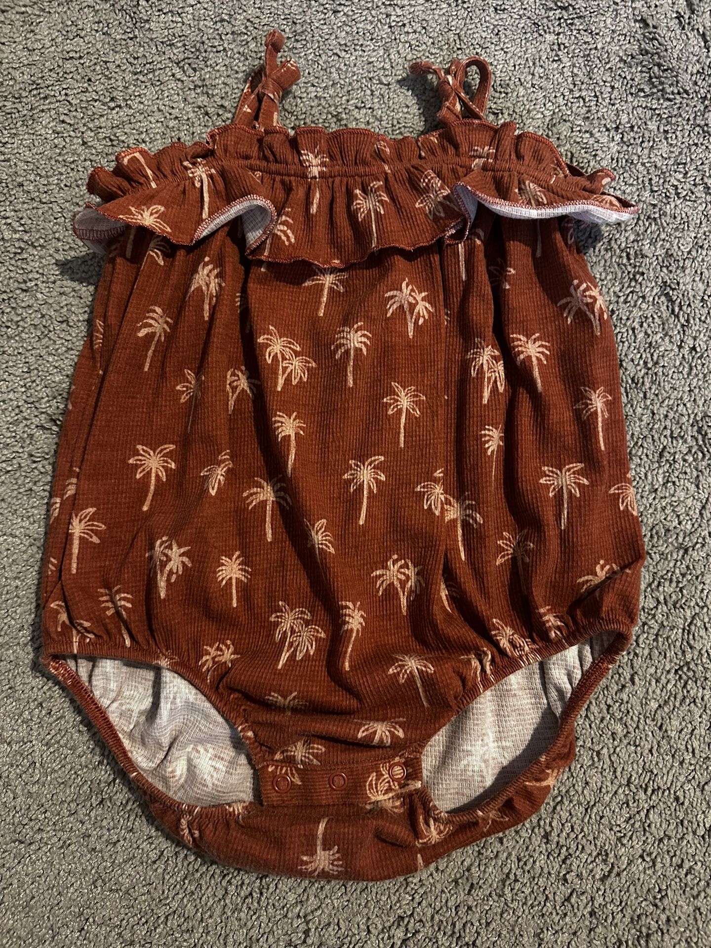 Baby Girl Palm Tree Romper