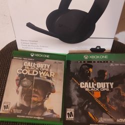 Xbox One Headset And Call Of Duty Games 