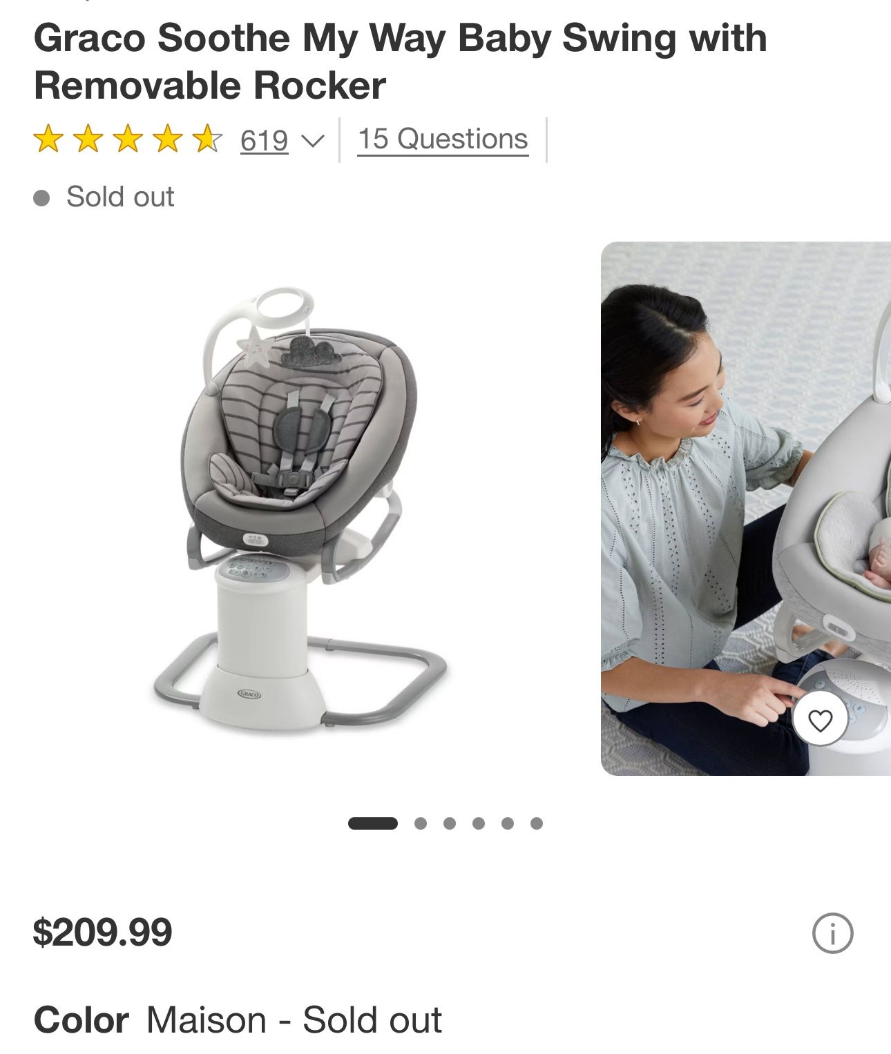 Graco Soothe Me Swing