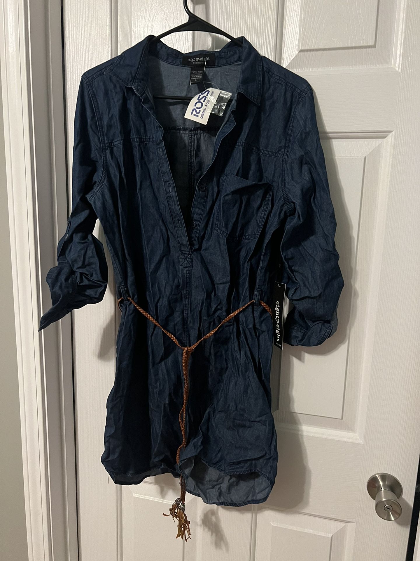 Cute Demin Mini Dress NWT