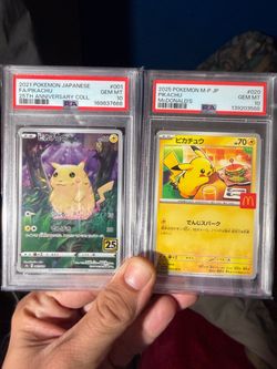 🔥 PSA 10 PIKACHU DUO ⚡ 25th Anniversary + McDonald’s Promo | Japanese Pokémon Cards