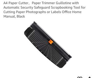 A4 Paper Cutter，Paper Trimmer Guillotine with Automatic Security Safeguard Scrapbooking Tool for Cutting Paper Photographs or Labels Office Home Manua