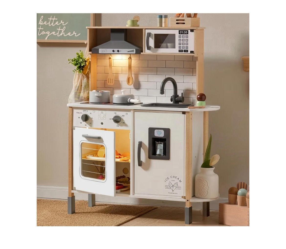 Tiny Land Wooden Play Kitchen for kids