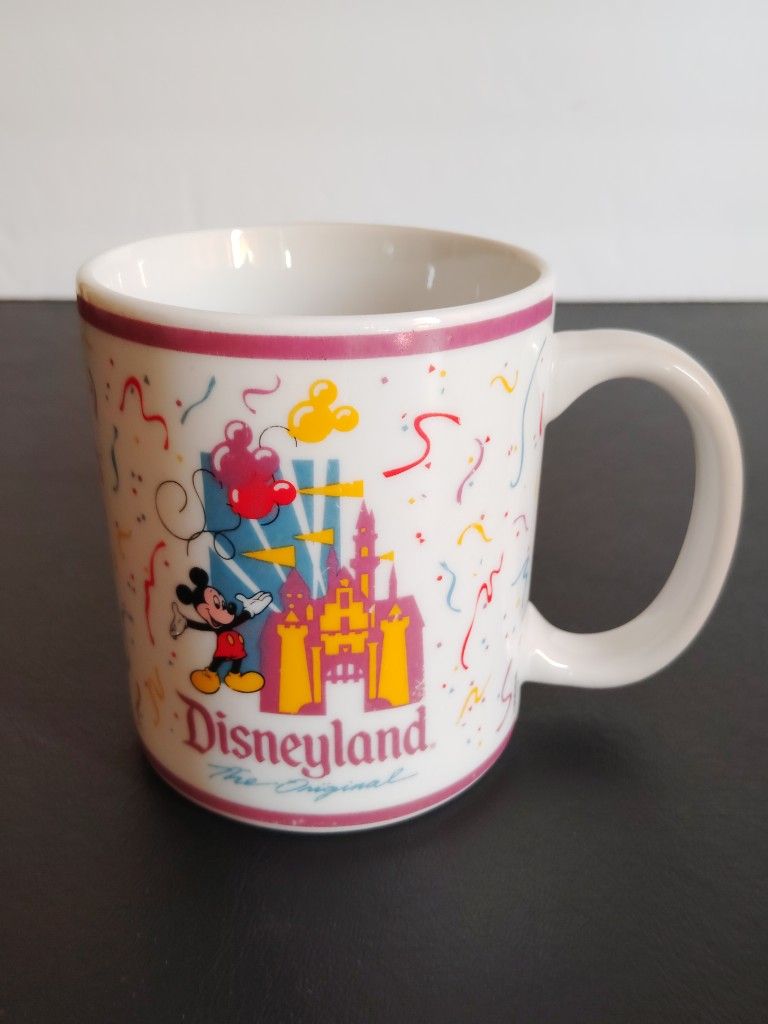 Disneyland The Original Coffee Mug Mickey Mouse Magic Castle Confetti 12 oz.