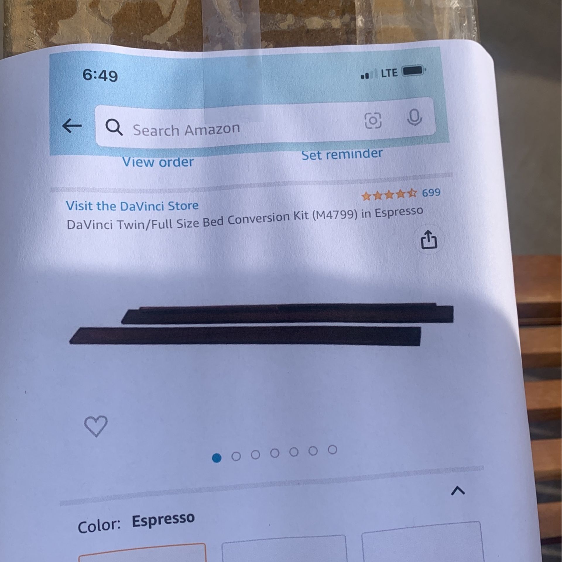 Da’Vinci Crib Twin/bed Conversion Kit