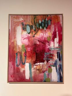 Original Abstract Mixed Media Canvas Painting