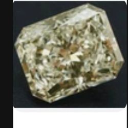 Radiant Cut 3.5 Ct Off White 10.56 mm  Moissanite Stone
