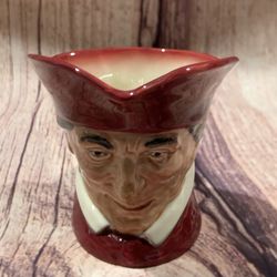 Vintage Royal Doulton Small CARDINAL Toby Jug 3.25” “A” Stamp 