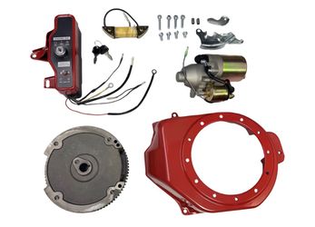 Electric Start Conversion Kit for Honda GX160 GX200 5.5HP 6.5HP - Turn-Key Starter Motor Upgrade for Generators & Go-Karts - Eliminate Manual Pulling 