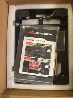 Integral truck bed pack out mount