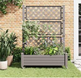 ❤️‍🔥 #C Resin Raised Garden Bed with Trellis and Wheels