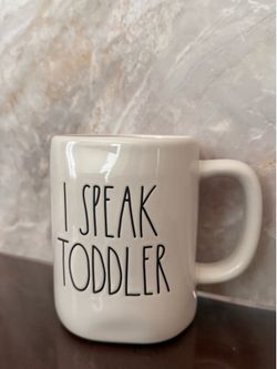 Rae Dunn mug (I speak toddler)