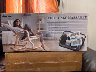 TISSCARE Foot & Calf Massager w/ Heat + Remote — New