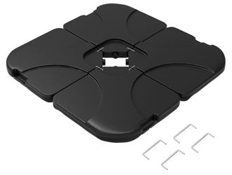 42” Fillable Patio Umbrella Base Weight Set – Holds 220 lbs Filled