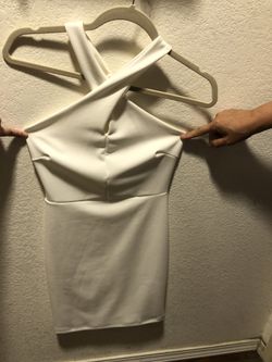 White Halter Dress Lulus (Size: Small)