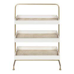 Abdiel Solid Wood Free-Standing Bathroom Shelf