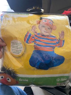 Ernie Sesame St baby costume 12/18 mon.