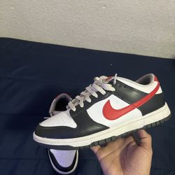 Nike Dunks Low “Black White Red”