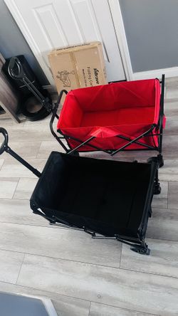 BRAND NEW Folding Wagon Carts β Pets & Groceries β Red or Black β $35 EACH FIRM near IKEA (S. Durango & 215), Las Vegas 89148 Brand new folding wagon