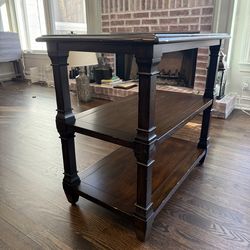 Bernhardt Solid Wood Chair Side Table