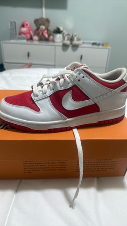Nike Dunk Low Red and White Sneakers