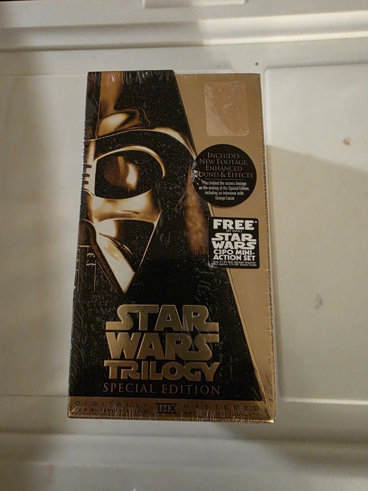 1997 Star Wars Factory Sealed VHS SE Trilogy Set