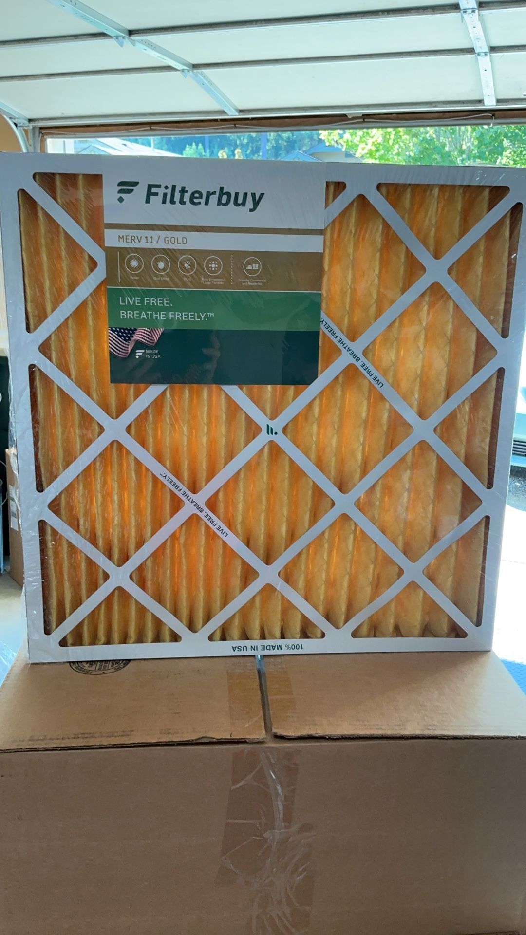 $40 Six (6) NEW INDOOR FILTER for Furnace & HVAC AIR  CONDITIONER by Filterbuy 24 X 24 X 2  Merv 11