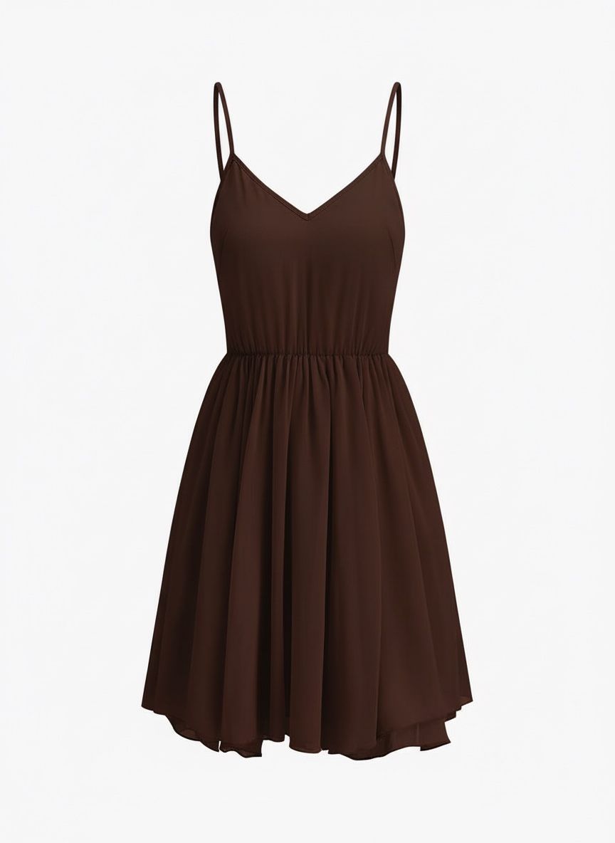 semi sheer chiffon ruffle dress with outer cape Semi-sheer - Dark Green - XS Mock Neck Semi-Sheer Chiffon Ruffle Dress With