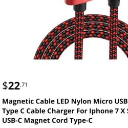 Magnetic Cable  USB 