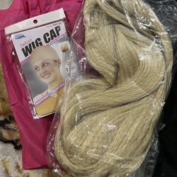 Synthetic Blonde Wig 34in