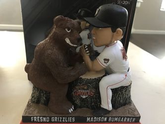 Madison Bumgarner Arm Wrestling Grizzly Bear bobblehead