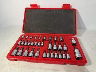 TEKTON Hex Torx Bit Socket Set SAE Metric 1/4 3/8 1/2 Drive Tool Case