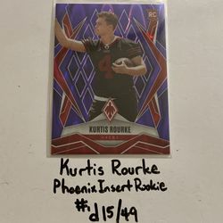 Kurtis Rourke San Francisco 49ers QB Phoenix Short Print Insert Rookie Card. #’d 15/49. 