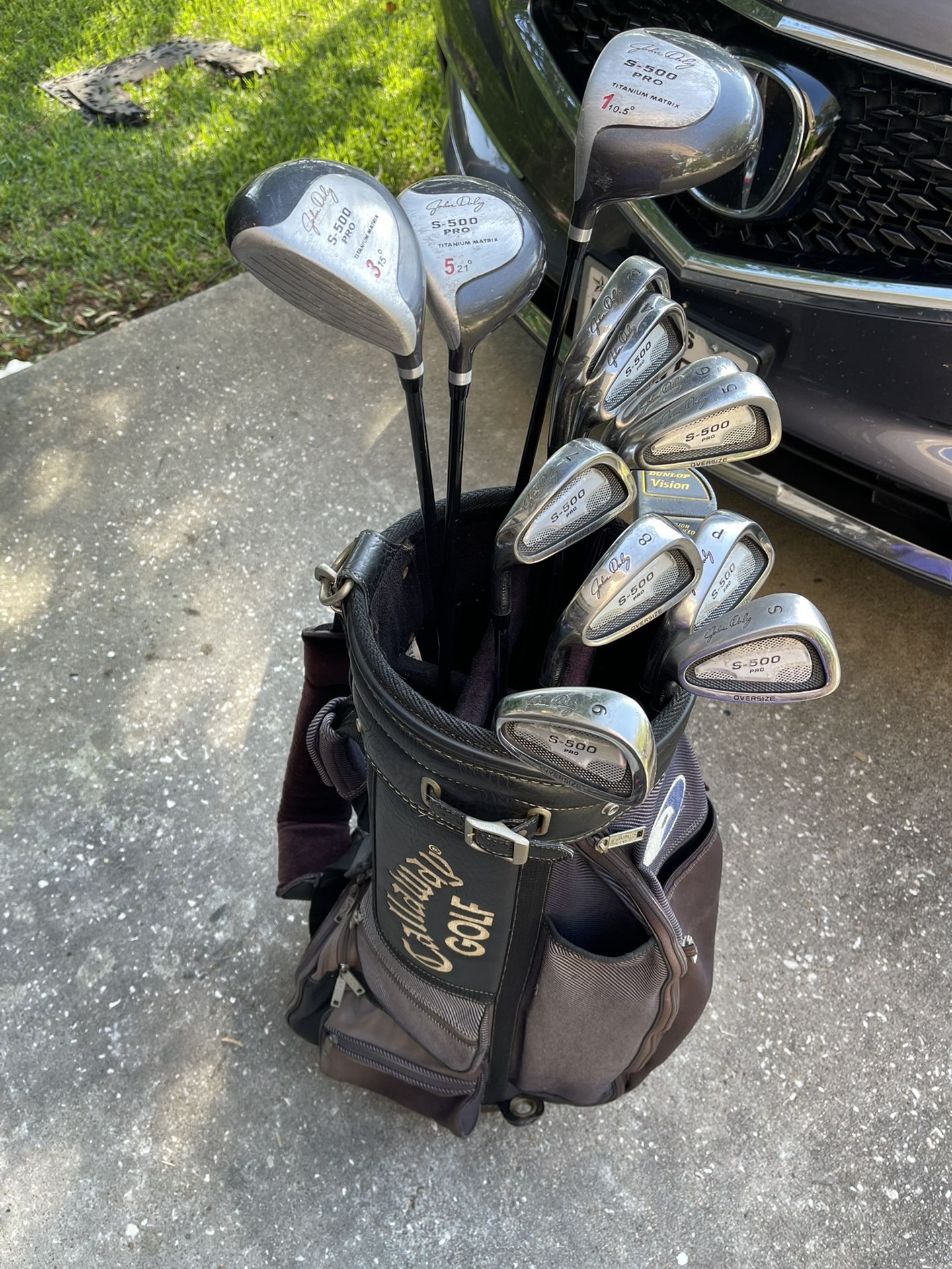 LEFTY! 13 Piece John Daly, Dunlop Complete Golf Set~Regular Flex Shafts