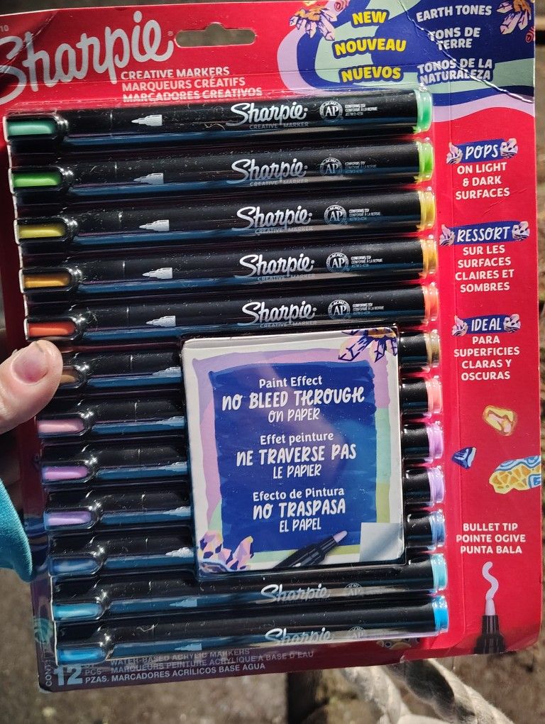 12 Pack Of Earth Tones Sharpie Brand Paint Pens