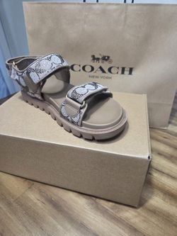 AUTHENTIC CRYSTAL COACH SANDALS