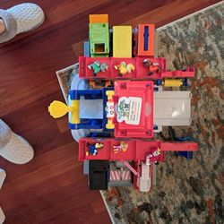 Paw Partol Tower, 6 Trucks, And Figures