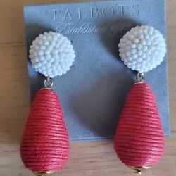 Spike Dot Stud With Dangle Earrings. NWT