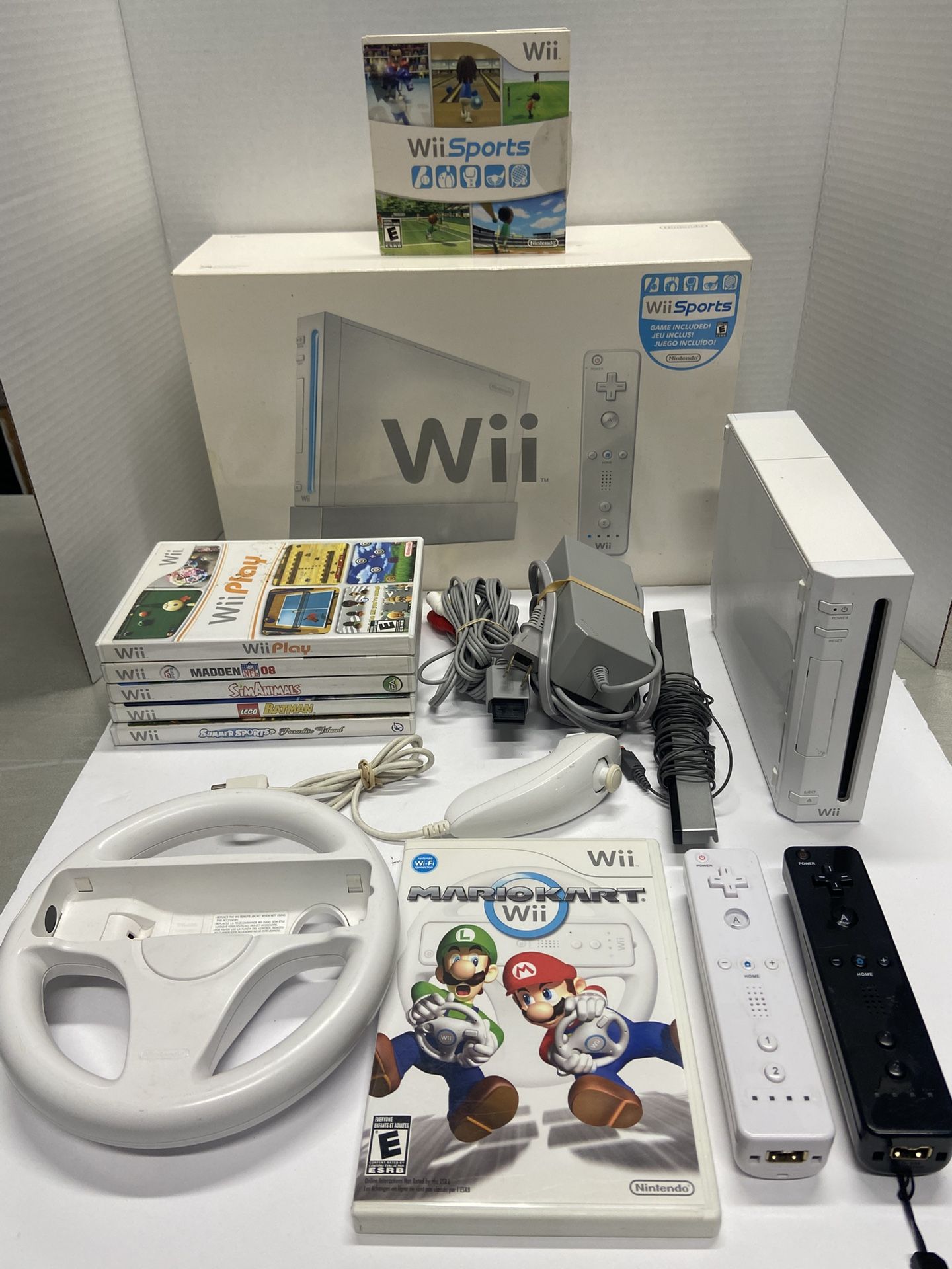Nintendo Wii With Games For Sale $140. OBO. Tested. (Comes with Wii Box.)