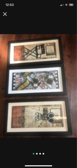 3 cinema pictures frames