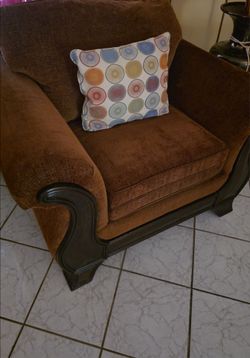 Sofa seat brown cloth