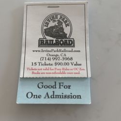 Irvine Park Railroad Tickets