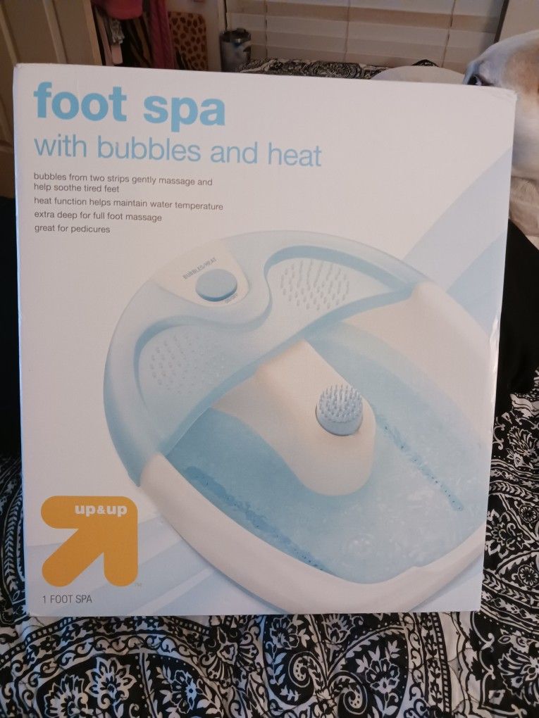 Brand New In Box Foot Spa Tub Heat. Bubbles Etc 14 Firm Look My Post Moving Soon