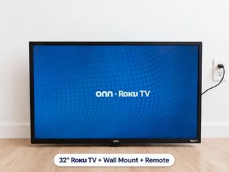 Onn 32" Roku Smart TV - With Wall Mount + Remote - No Stand - Works Great